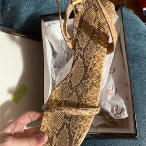 New York & Company Snake Print Heels